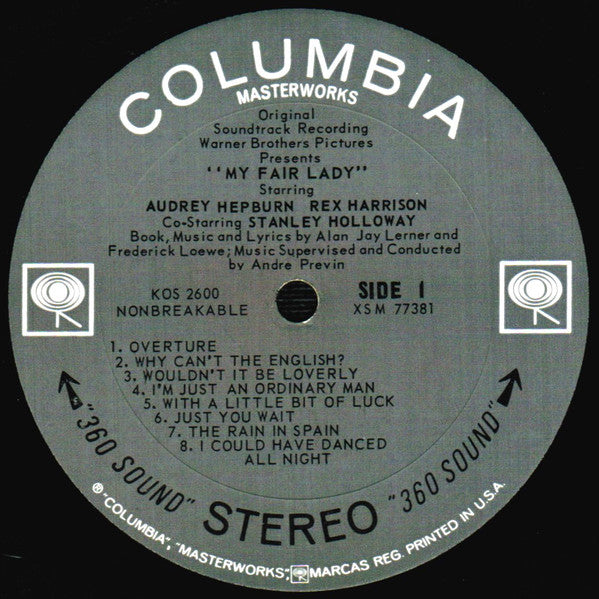 Audrey Hepburn, Rex Harrison, Stanley Holloway - Alan Jay Lerner & Frederick Loewe* : My Fair Lady (The Original Sound Track Recording) (LP, Album, Pit)