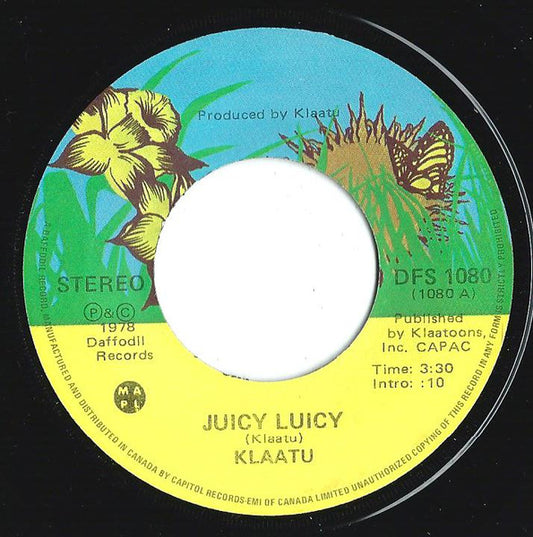 Klaatu : Juicy Lucy (7", Single)