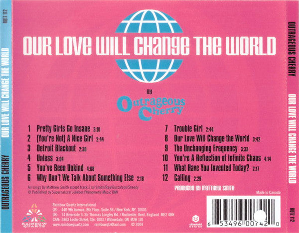 Outrageous Cherry : Our Love Will Change The World (CD, Album)