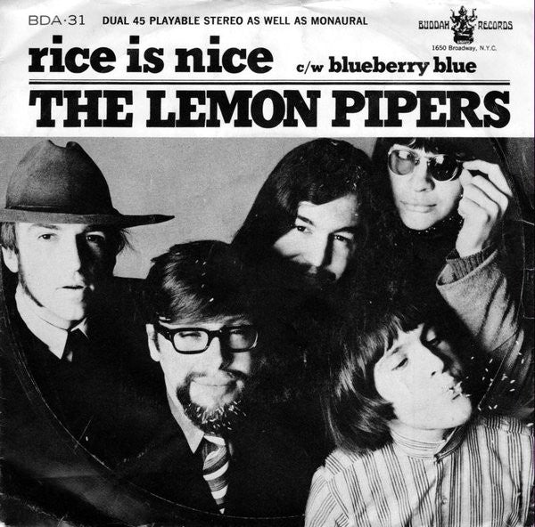 The Lemon Pipers : Rice Is Nice / Blueberry Blue (7", Single, Ter)