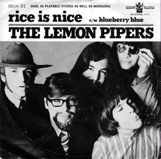 The Lemon Pipers : Rice Is Nice / Blueberry Blue (7", Single, Ter)