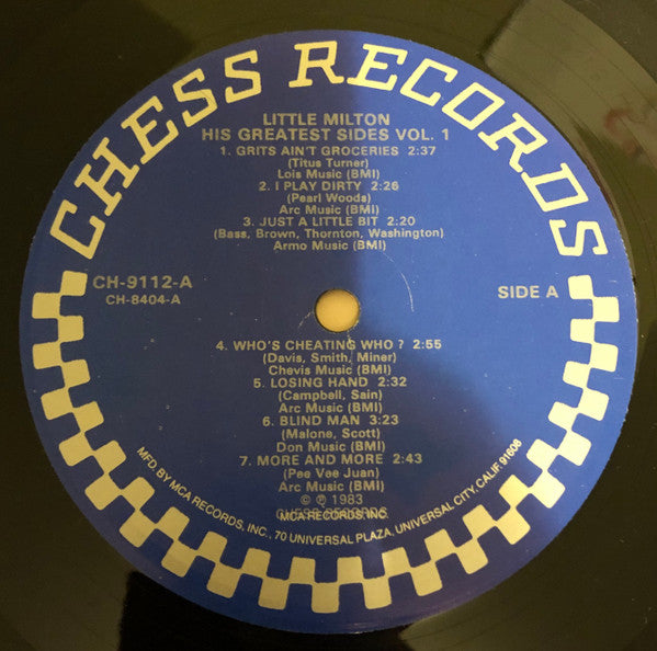 Little Milton : His Greatest Sides Vol. 1 (LP, Comp, MCA)