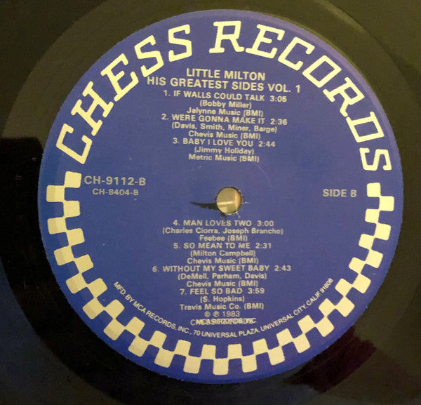 Little Milton : His Greatest Sides Vol. 1 (LP, Comp, MCA)