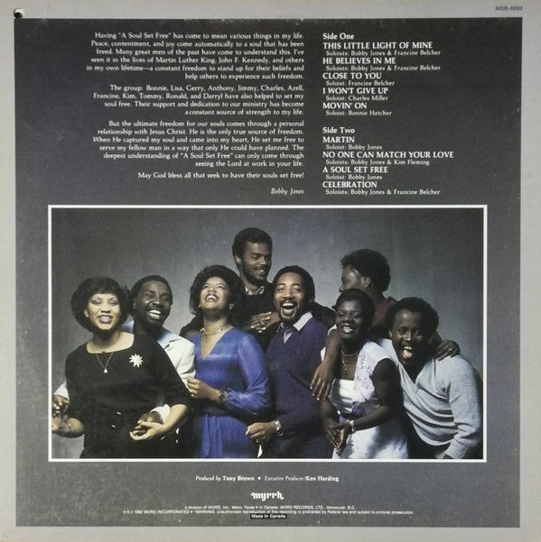 Bobby Jones And New Life : Soul Set Free (LP, Album)