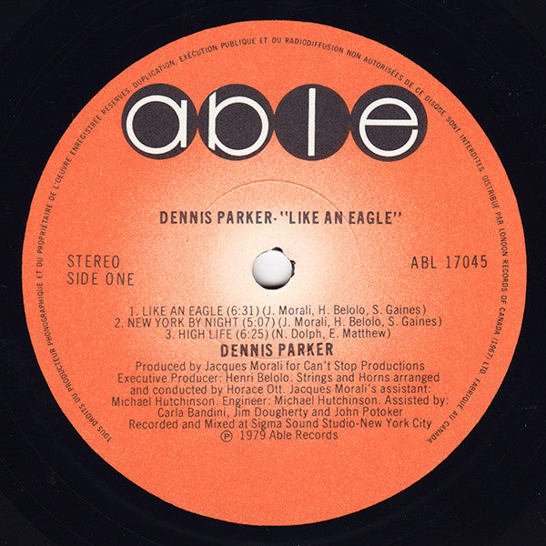 Dennis Parker : Like An Eagle (LP, Album)