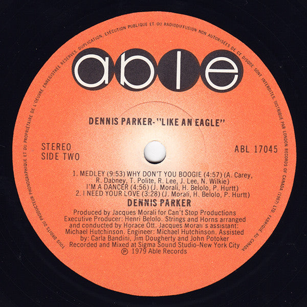 Dennis Parker : Like An Eagle (LP, Album)