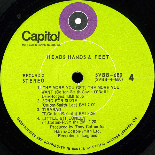 Heads Hands & Feet : Heads Hands & Feet (2xLP, Gat)