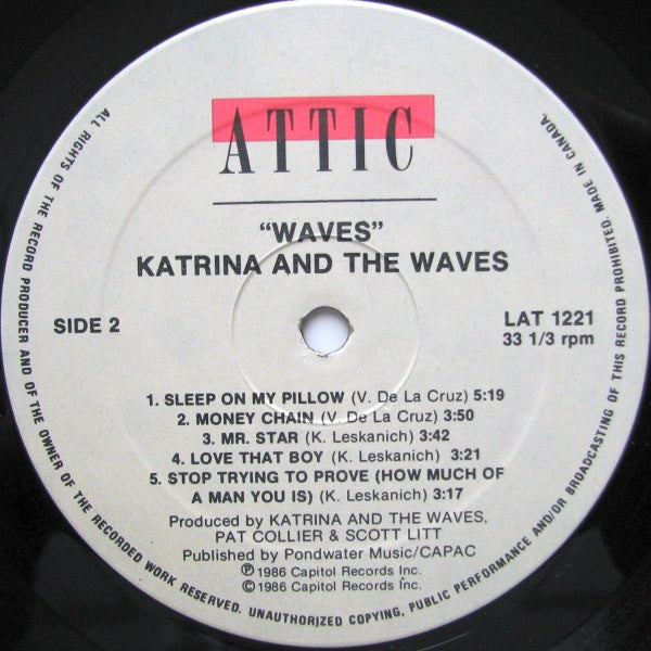 Katrina And The Waves : Waves (LP, Album)