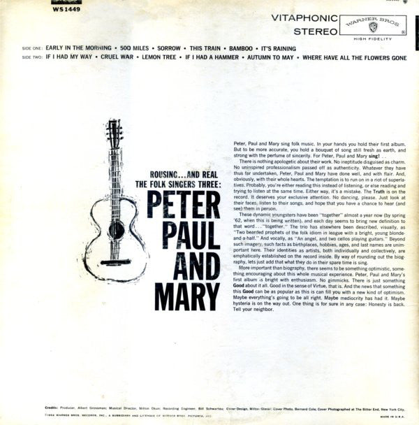 Peter, Paul And Mary* : Peter, Paul And Mary (LP, Album, Hol)