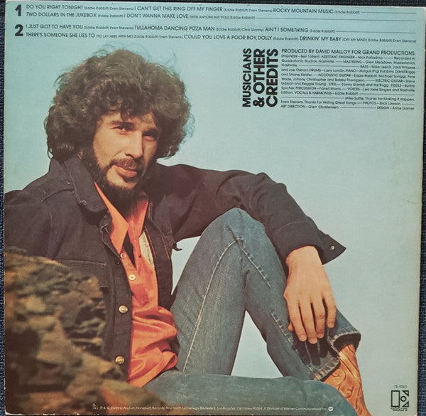 Eddie Rabbitt : Rocky Mountain Music (LP, Album, CTH)