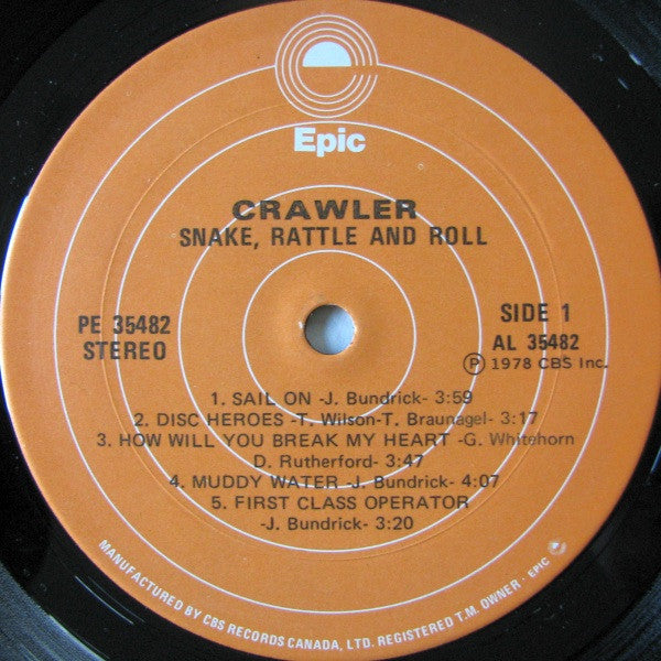 Crawler : Snake, Rattle And Roll (LP, Album)