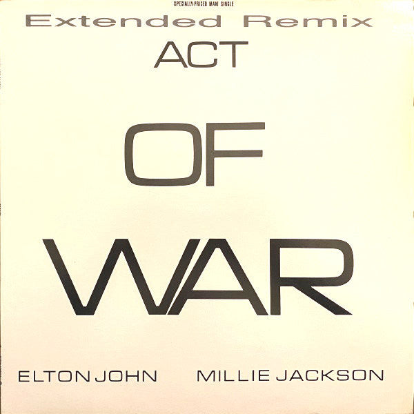 Elton John / Millie Jackson : Act Of War (12", Maxi)