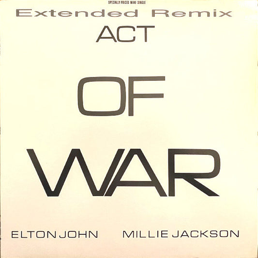 Elton John / Millie Jackson : Act Of War (12", Maxi)