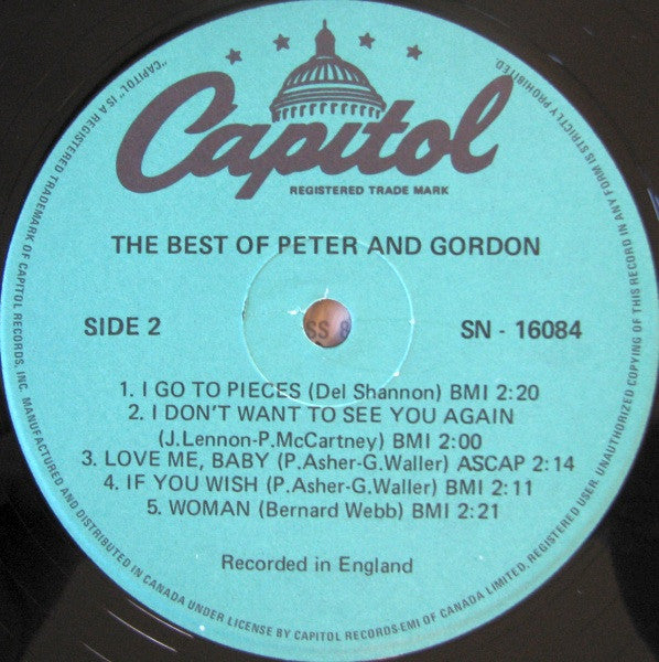 Peter & Gordon : The Best Of Peter And Gordon (LP, Comp, RE)