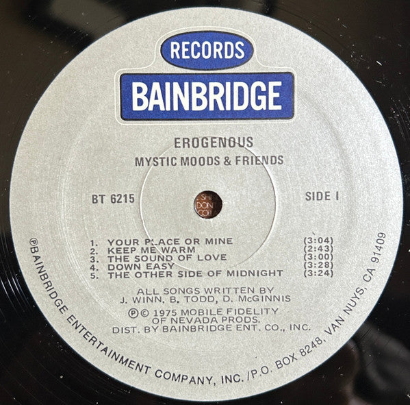 The Mystic Moods Orchestra : Erogenous (LP, Album, RE)