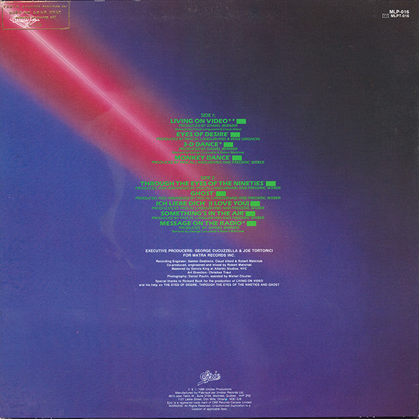 Trans-X : Living On Video (LP, Album)