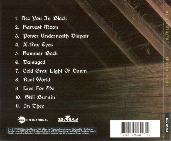 Blue Öyster Cult : Heaven Forbid (CD, Album, Club)