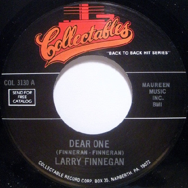 Larry Finnegan / The Wailers (2) : Dear One / Tall Cool One (7", Single)