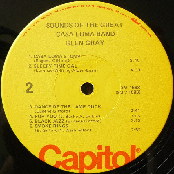 Glen Gray & The Casa Loma Orchestra : Sounds Of The Great Casa Loma Band (LP, Album, Mono)