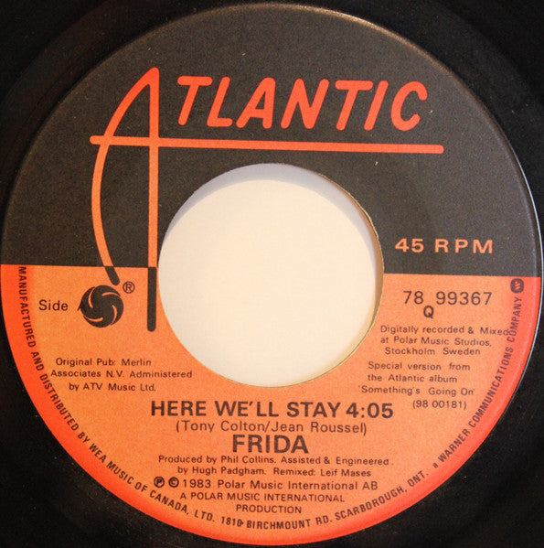 Frida : Here We'll Stay (7", Single)