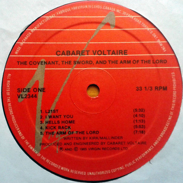 Cabaret Voltaire : The Covenant, The Sword And The Arm Of The Lord (LP, Album)