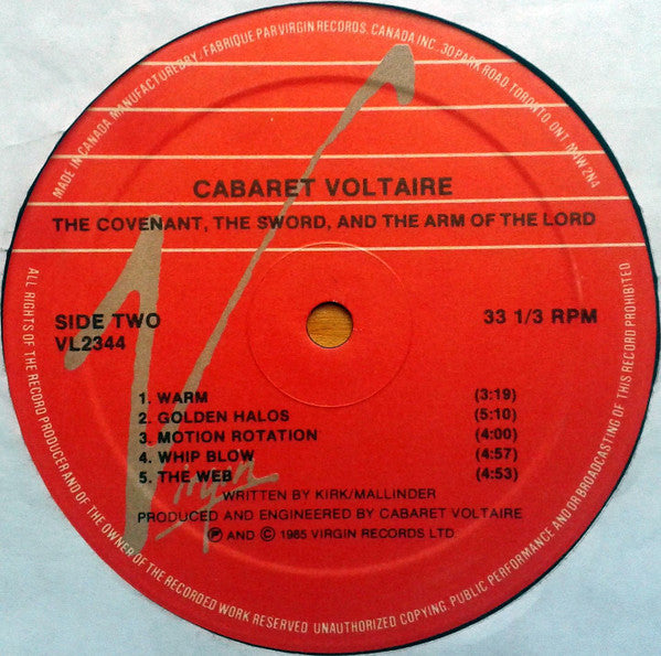 Cabaret Voltaire : The Covenant, The Sword And The Arm Of The Lord (LP, Album)
