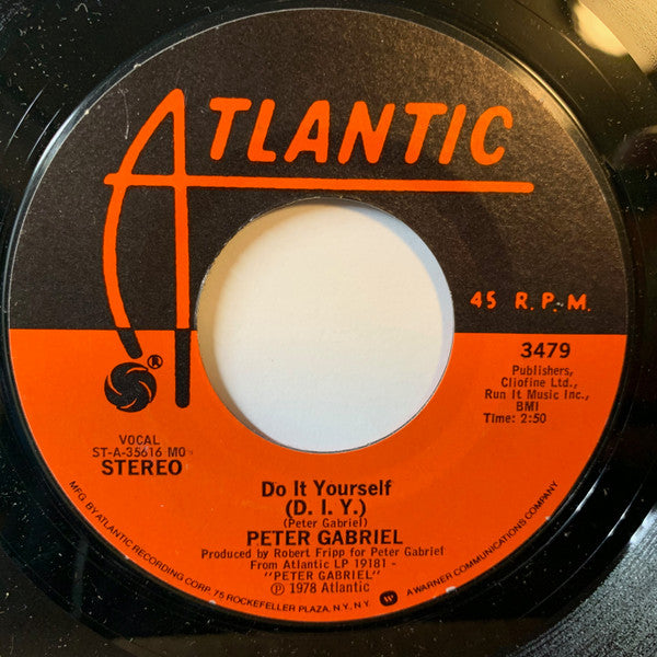 Peter Gabriel : D.I.Y. (7", Single, Styrene, MO )