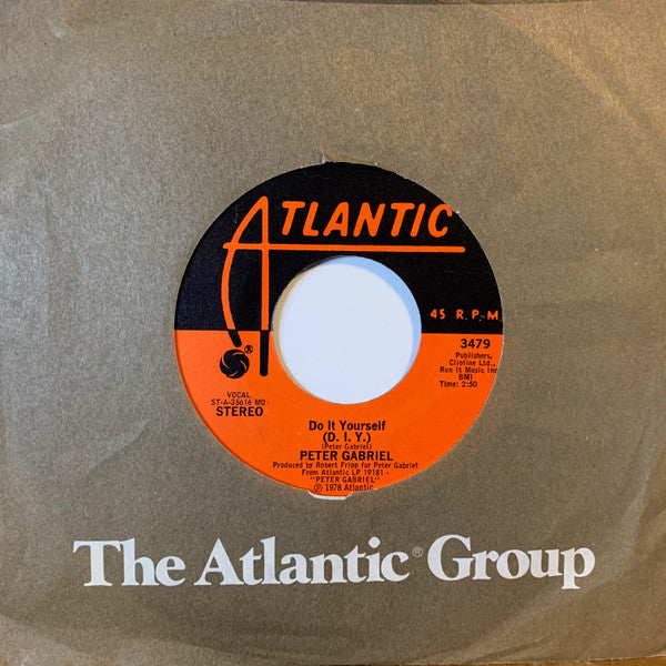 Peter Gabriel : D.I.Y. (7", Single, Styrene, MO )
