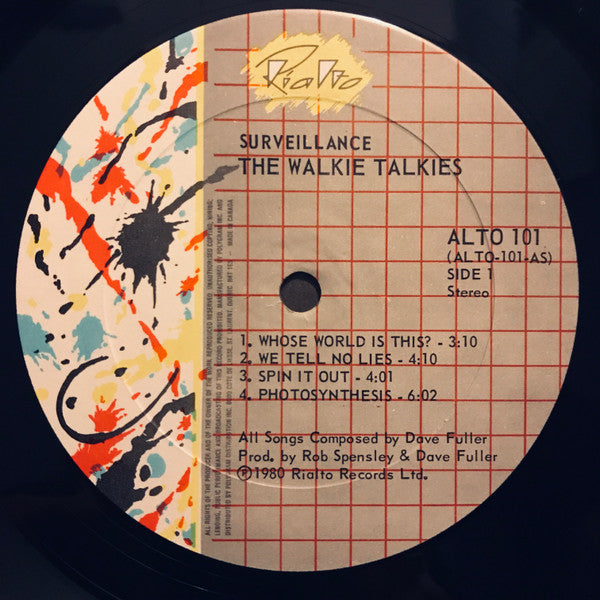 Walkie Talkies : Surveillance (LP, Album)