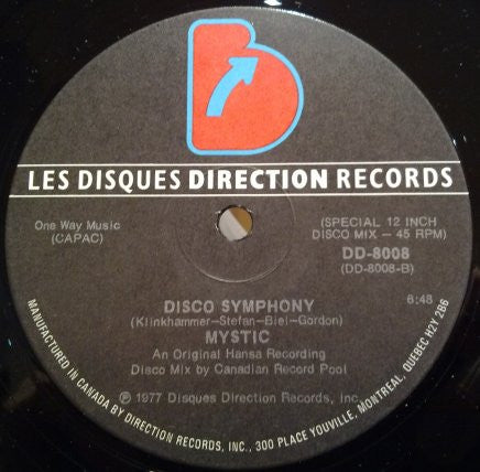 Mystic (5) : Disco Love Affair (12")