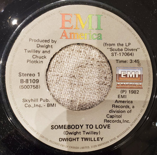 Dwight Twilley : Somebody To Love / Later That Night (7", Single)