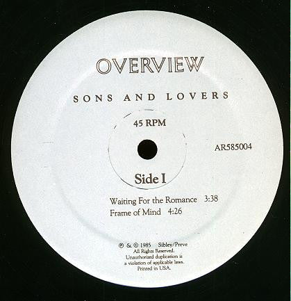 Sons And Lovers (2) : Sons And Lovers (12", Maxi)
