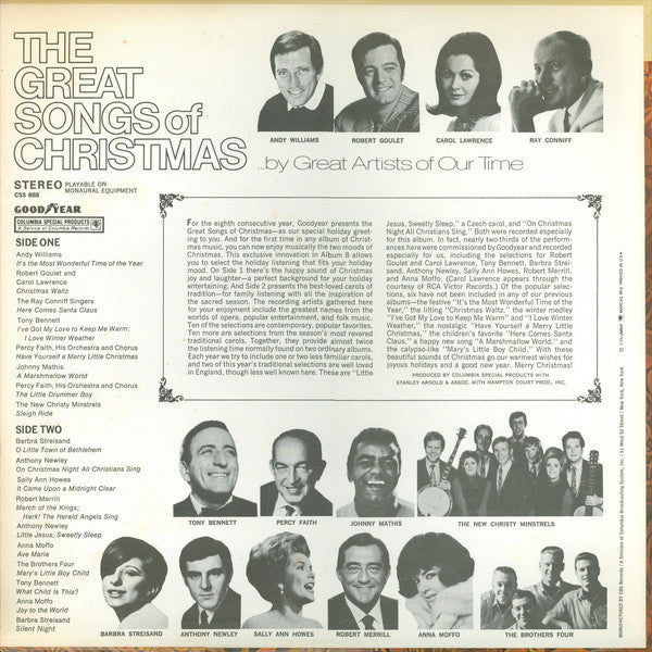 Various : The Great Songs Of Christmas, Album Eight (LP, Album, Comp, Ltd)