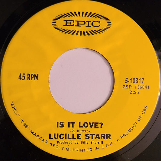 Lucille Starr : Is It Love? (7", Single)