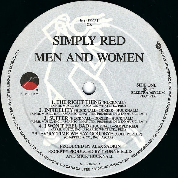 Simply Red : Men And Women (LP, Album)