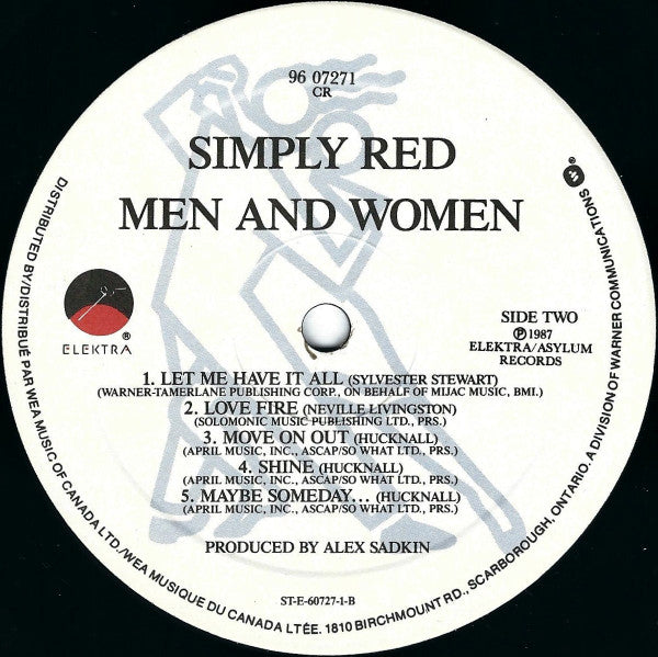 Simply Red : Men And Women (LP, Album)