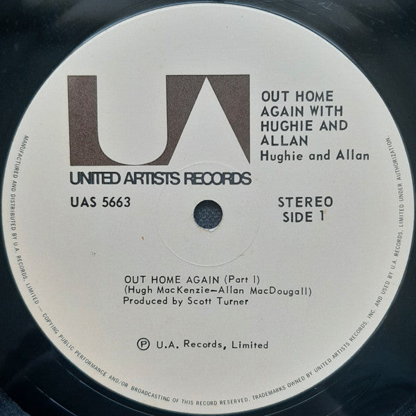 Hughie And Allan : Out Home Again With Hughie And Allan (LP)