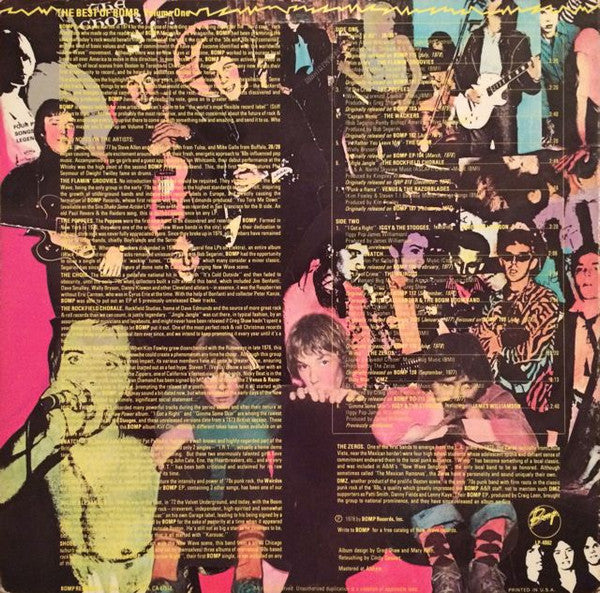 Various : The Best Of Bomp - Volume One (LP, Comp)