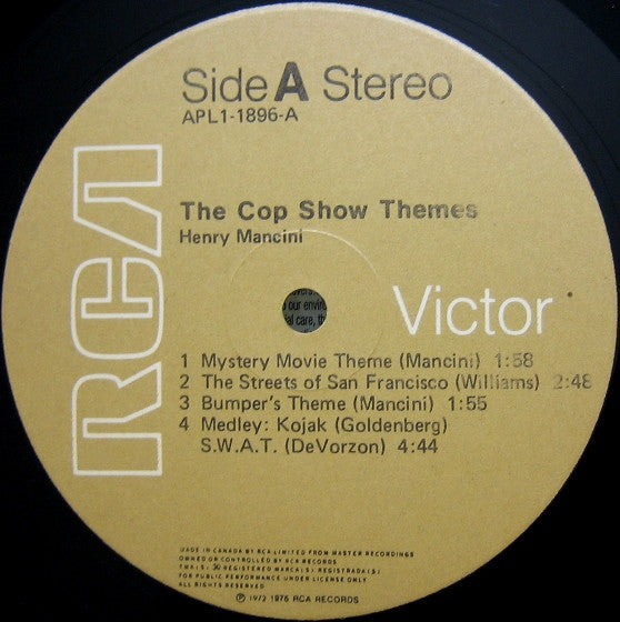 Henry Mancini : The Cop Show Themes (LP, Album)