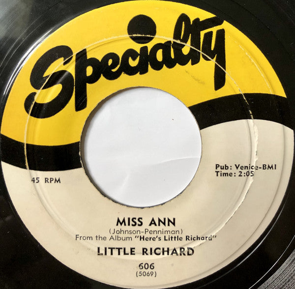 Little Richard : Jenny, Jenny / Miss Ann (7", Single)
