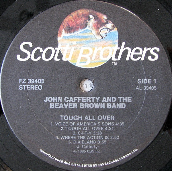 John Cafferty And The Beaver Brown Band : Tough All Over (LP, Album)