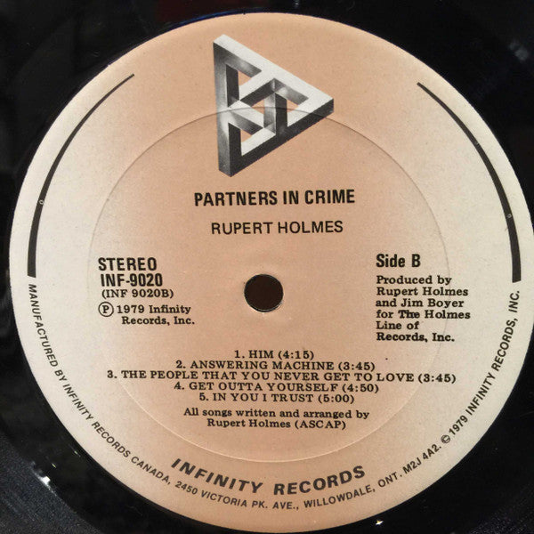 Rupert Holmes : Partners In Crime (LP, Album)