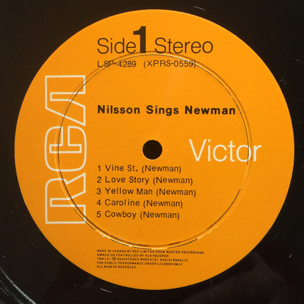 Harry Nilsson : Nilsson Sings Newman (LP, Album)