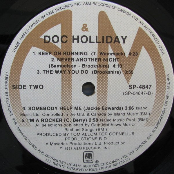 Doc Holliday (3) : Doc Holliday (LP, Album)