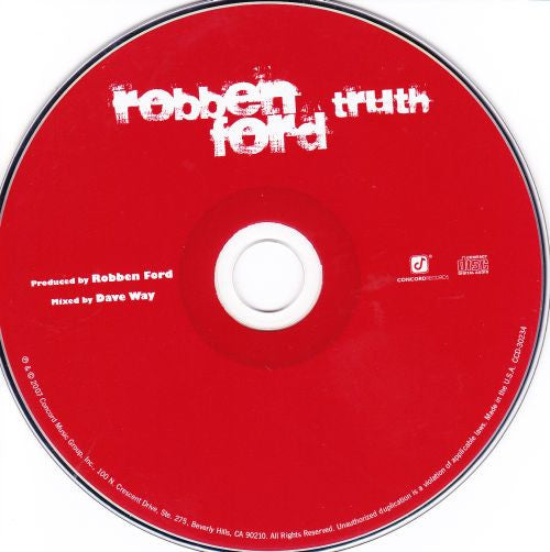 Robben Ford : Truth (CD, Album)