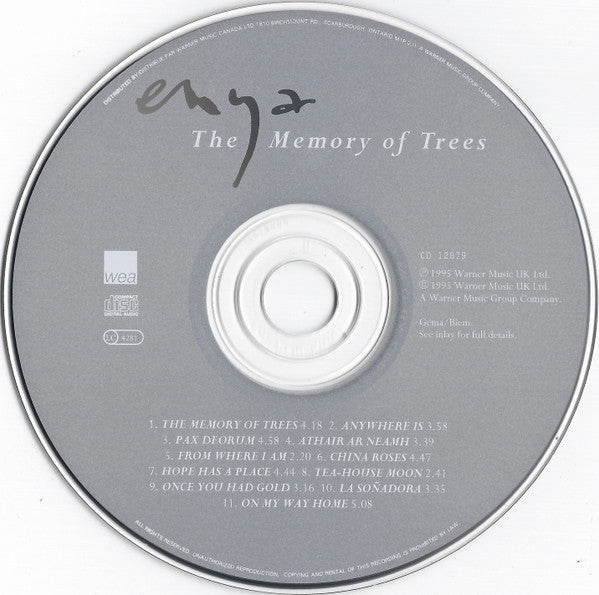 Enya : The Memory Of Trees (CD, Album)