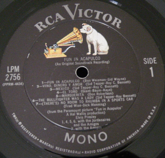 Elvis Presley : Fun In Acapulco (LP, Album, Mono)