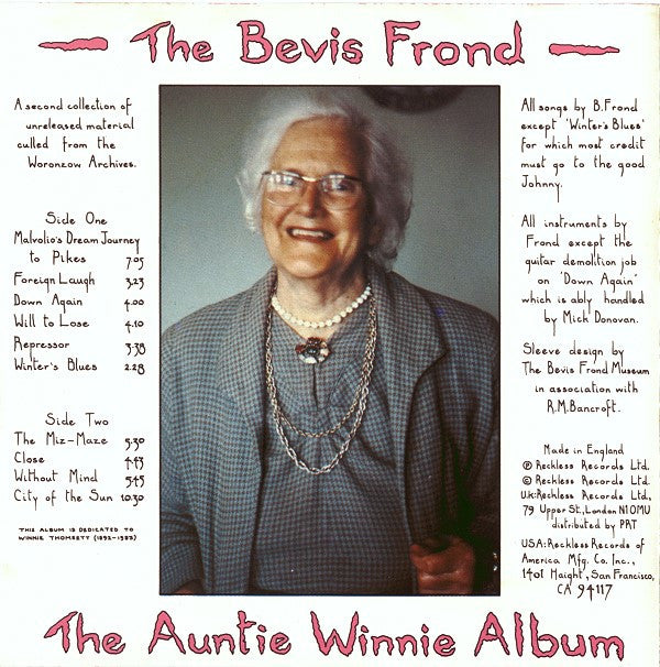 The Bevis Frond : The Auntie Winnie Album (CD, Album)