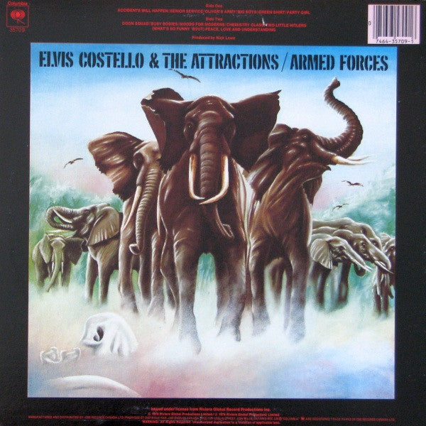 Elvis Costello & The Attractions : Armed Forces (LP, Album + 7")