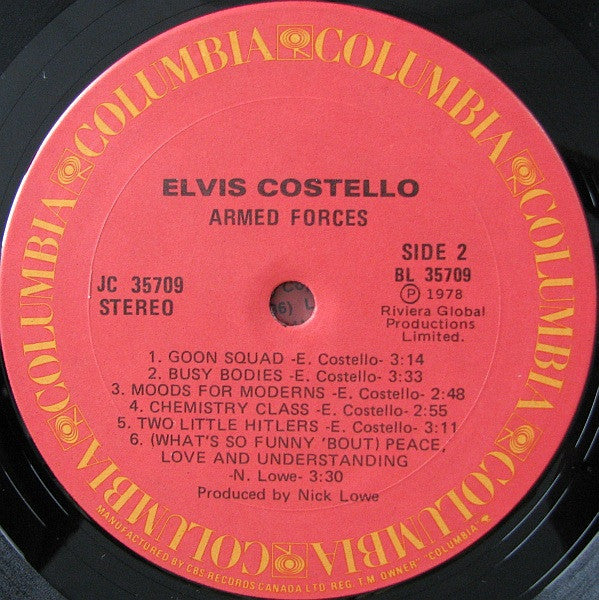 Elvis Costello & The Attractions : Armed Forces (LP, Album + 7")